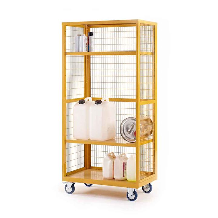 Hazardous Boxwell Mobile Trolley Without Doors by QMP