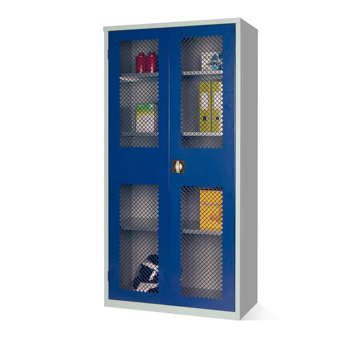 Mesh Fronted Stock Control Cupboard 1830H by Elite