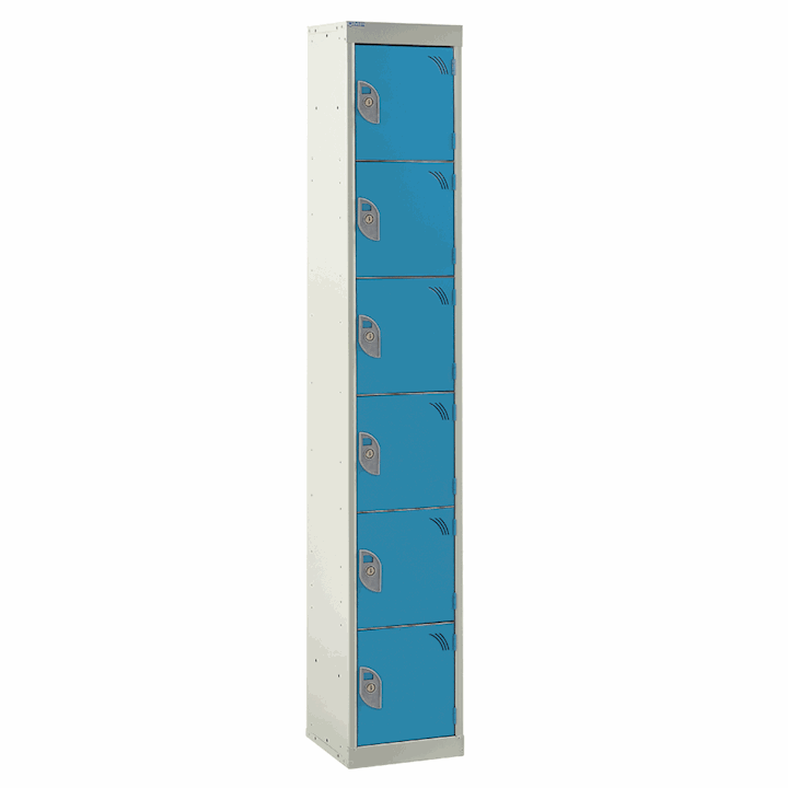 6 Door Tool Charging Locker by QMP Solid Door